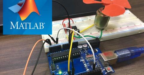 DC Motor Control Using MATLAB and Arduino