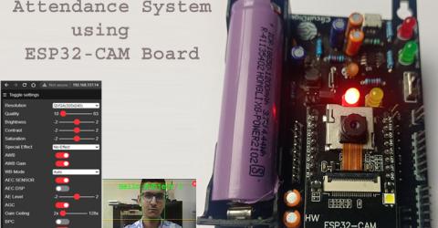 Student Attendance System using ESP32-CAM Development Board