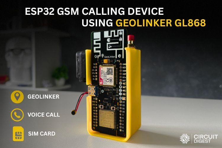 ESP32 GSM Calling Device using GeoLinker GL868