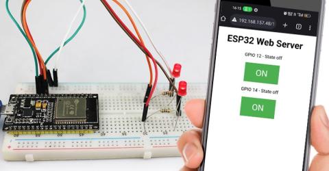 Control an LED using ESP32 based Webserver