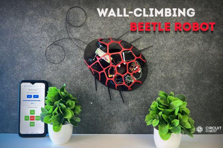 DIY ESP32 Wall Climbing Robot