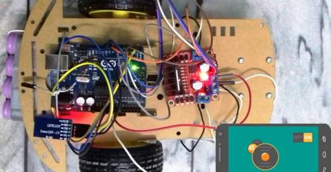 Mobile Phone Controlled Robot Car using G-Sensor and Arduino