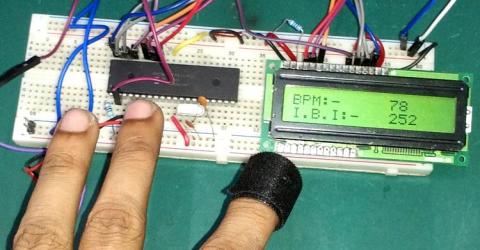 Heart Beat Monitoring using PIC Microcontroller and Pulse Sensor