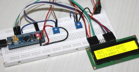 How to use ADC in STM32F103C8 - Measuring Analog Voltage using STM32 ADC