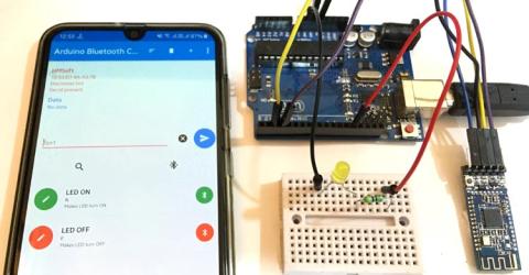 How to use HM-10 BLE Module with Arduino to control an LED using Android App