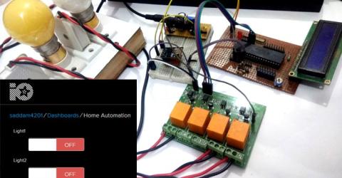 IoT based Web controlled Home Automation using PIC Microcontroller and Adafruit IO