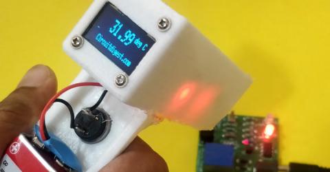 IR Thermometer using Arduino and Infrared Temperature Sensor