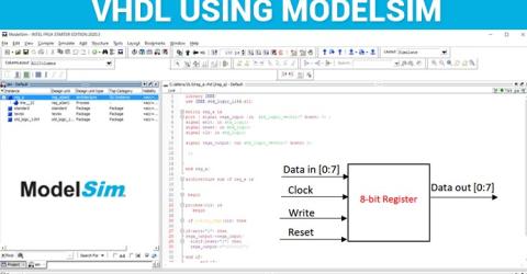 Implementing Register in VHDL using ModelSim