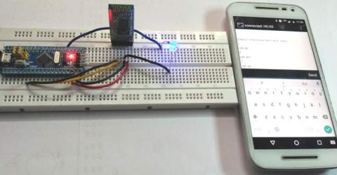 Interfacing Bluetooth HC-05 with STM32F103C8 Blue Pill: Controlling LED