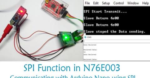 Interfacing Nuvoton with Arduino Through SPI