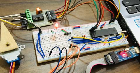 Interfacing Stepper Motor with AVR Microcontroller Atmega16 using ULN2003