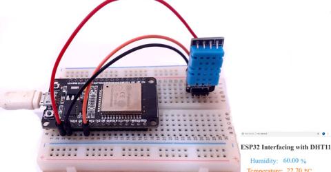 IoT based Temperature and Humidity measurement using ESP32 and DHT11 Sensor