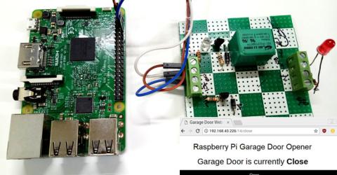IoT Smart Garage Door Opener using Raspberry Pi