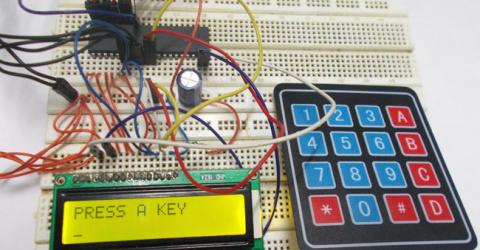 4x4 Keypad Interfacing with AVR Microcontroller (ATmega32)