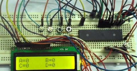 AVR Microcontroller Based Electronic Voting Machine Project