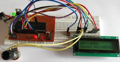 Saving Data using EEPROM in PIC16F877A