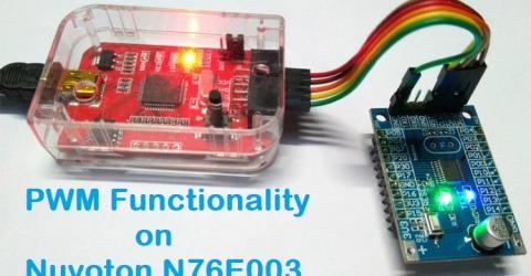 PWM Signal on Nuvoton N76E003 Microcontroller 