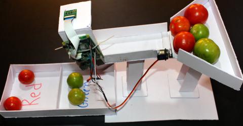 Tomato Sorting Machine using Raspberry Pi