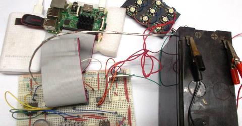 Raspberry Pi Emergency Light with Darkness and AC Power Line Detector