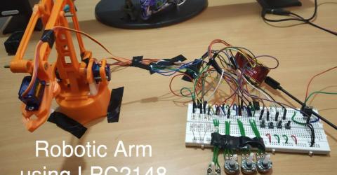 Pick and Place Robotic Arm using ARM7-LPC2148 ARM Microcontroller