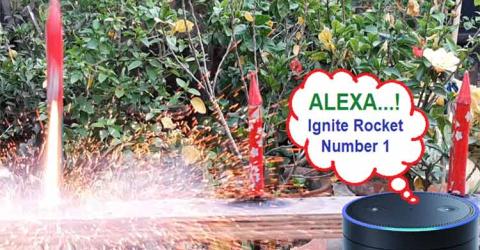 Alexa based Voice Controlled Rocket Launcher 