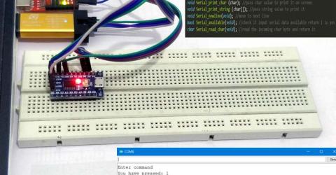STM8S Serial Communication using STVD and Cosmic C