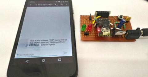 Sending Text Message (SMS) using ESP8266 and Arduino IDE