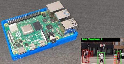 Social Distancing Detector Using OpenCV and Raspberry Pi