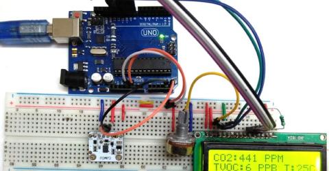 TVOC and CO2 Measurement using Arduino and CCS811 Air Quality Sensor