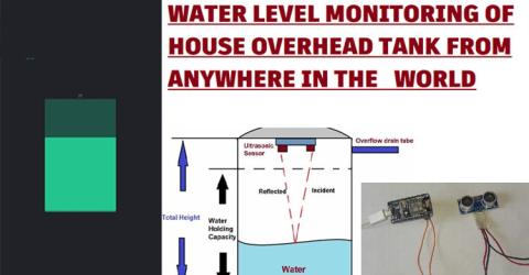 Water Level Monitoring of House Overhead Tank