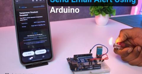 Temperature Monitoring System and Email Alerts Using Arduino
