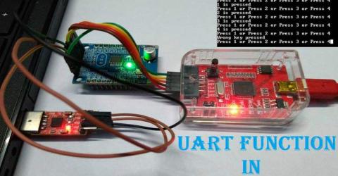 UART Communication with Nuvoton N76E003 Microcontroller 