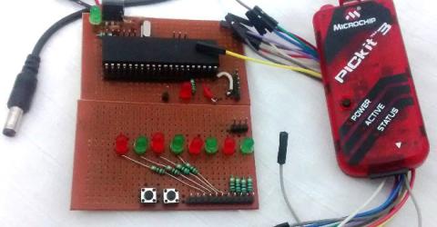 Understanding Timers in-PIC Microcontroller with LED Blinking Sequence