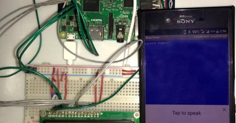 Voice Typing on 16x2 LCD using Raspberry Pi and Android App