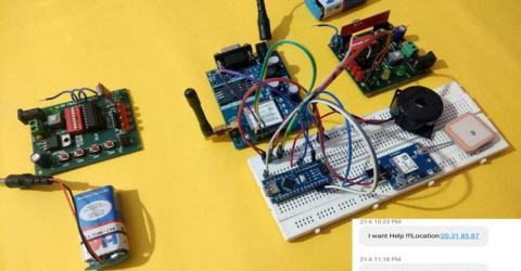 Women Safety Device Using Arduino with GPS Tracking & Alerts