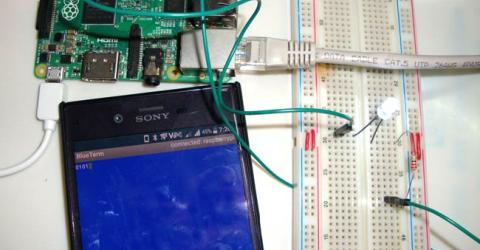 Controlling Raspberry Pi GPIO using Android App over Bluetooth