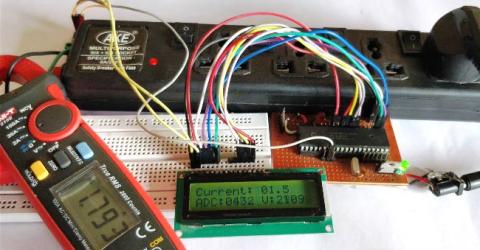 Digital Ammeter Circuit using PIC Microcontroller and ACS712