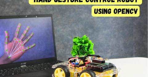 Hand Gesture Control Robot Using OpenCV