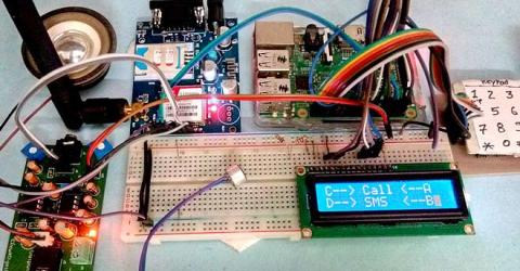 Call and Message using Raspberry Pi and GSM Module