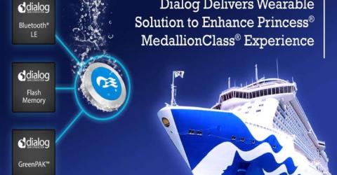 Dialog Semiconductor Delivers WiRa Technology to Princess MedallionClass Wearable Devices