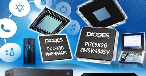 Diodes Incorporated released new PCIe 2.0 Packet Switches to meet the needs of 5G,IoT and AI