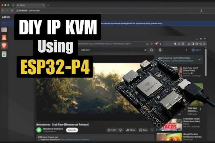 DIY IP KVM Built Using the ESP32-P4 