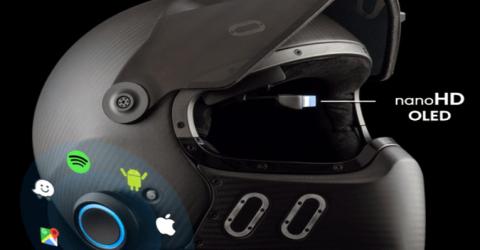 EyeRide HUD Smart Helmet with Nano OLED Heads Up Display