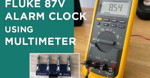 Fluke 87V Alarm Clock using Multimeter