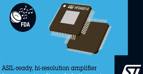 HFDA801A High-Resolution Audio Amplifier from STMicroelectronics