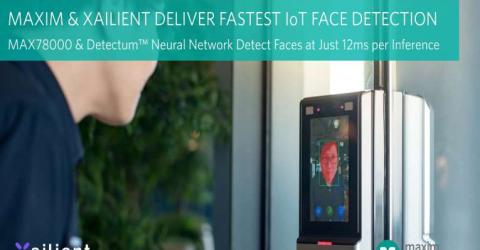 MAX78000 AI Microcontroller with Xailient Detectum Neural Network