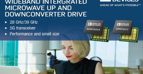 New Microwave Up and Downconverters with 24 GHz to 44 GHz Wideband and Compact Size Released By Analog Devices