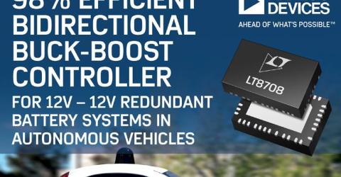 Bidirectional Buck-Boost Controller for 12V-12V Redundant Battery Systems in Autonomous Vehicles