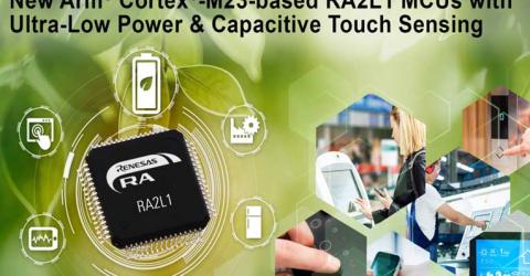 Arm Cortex-M23 based RA2L1 Microcontroller from Renesas Electronics