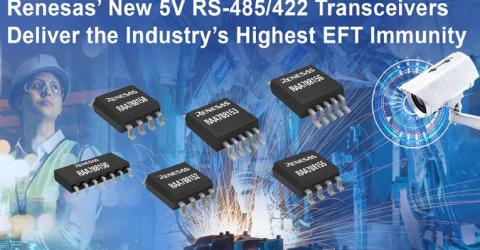RAA78815x Series of 5V differential RS-485/422 Transceivers from Renesas Electronics